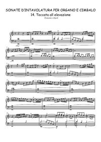 Sonate d'Intavolatura per Organo e Cimbalo 14. Toccata all elevazione - Domenico Zipoli